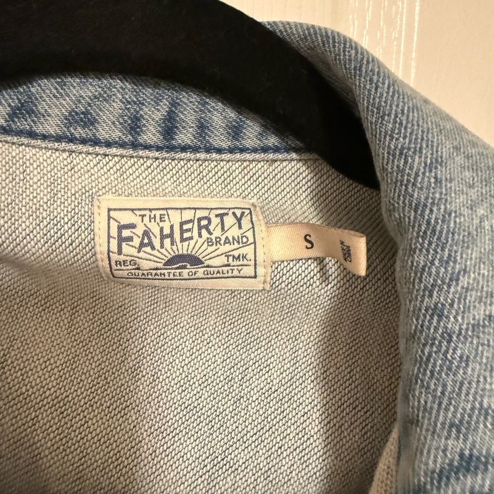Faherty Light Blue Denim Jacket - image 2